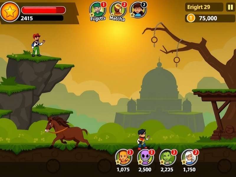 Mustard Marvel Blitz gameplay screenshot showing Indian-themed levels